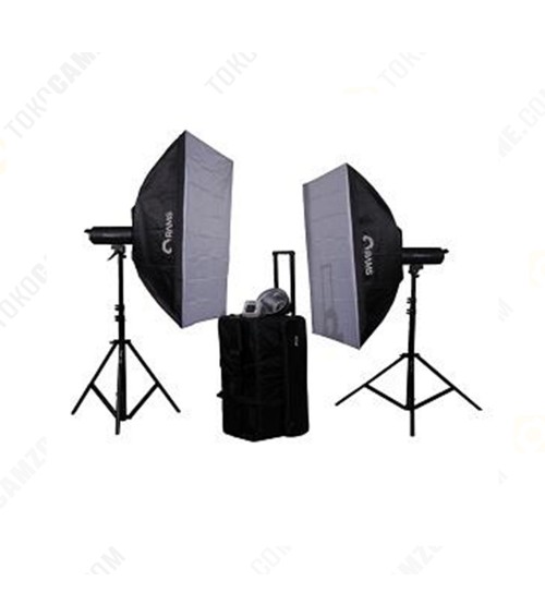 Paket Studio Rams P-60 with Softbox and Stand